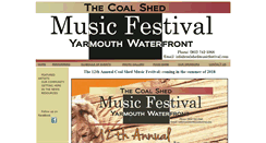 Desktop Screenshot of coalshedmusicfestival.com